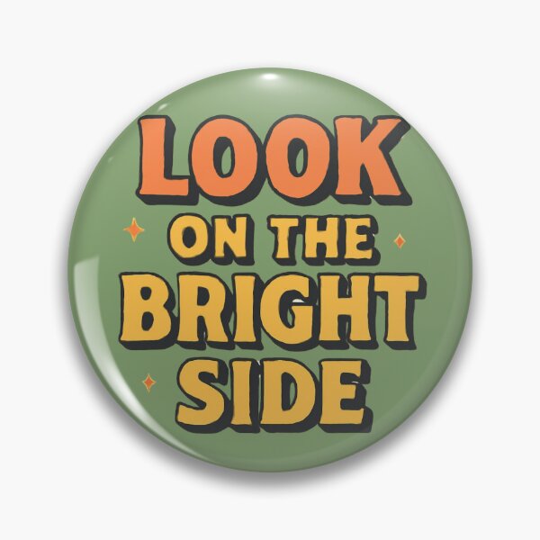 Item preview, Look on the Bright Side – Retro aRT designed and sold by GoGreenlove.
