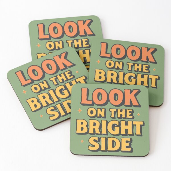 Item preview, Look on the Bright Side – Retro aRT designed and sold by GoGreenlove.