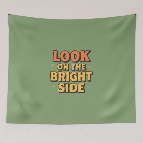 Item preview, Look on the Bright Side – Retro aRT designed and sold by GoGreenlove.