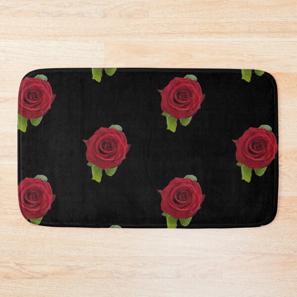 Item preview, Red Rose For Bringing Love To Oneself and The World Black Background designed and sold by BOKEbyTC.