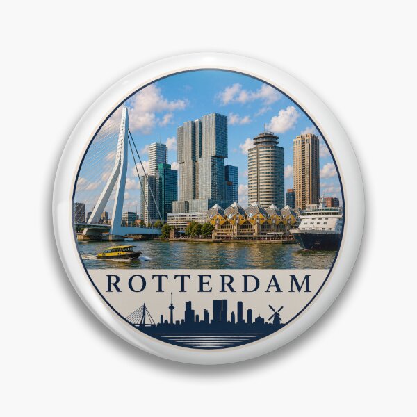 Item preview, Rotterdam Netherlands Skyline Travel Souvenir designed and sold by Beyond Destinations.