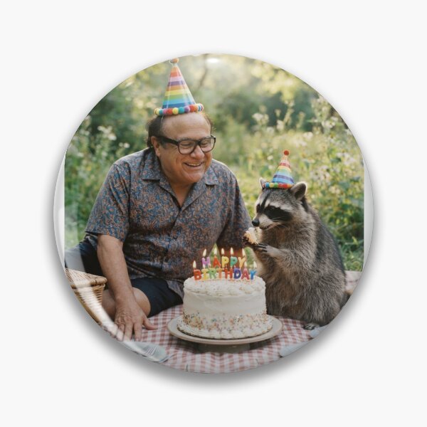 Item preview, Danny devito raccoon picnic llamas animal pet nature meme memes funny parody christmas birthday  designed and sold by CheeseBlueprint.