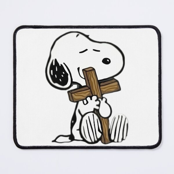 Item preview, Snoopy Holding The Cross designed and sold by PlasticandyShop.