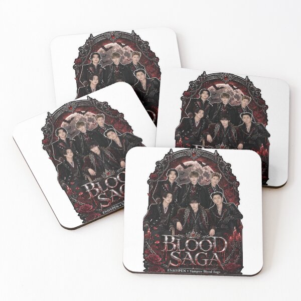 Item preview, ENHYPEN Blood Saga Tour Midnight Eclipse Graphic Sticker Art designed and sold by Valeree Store.