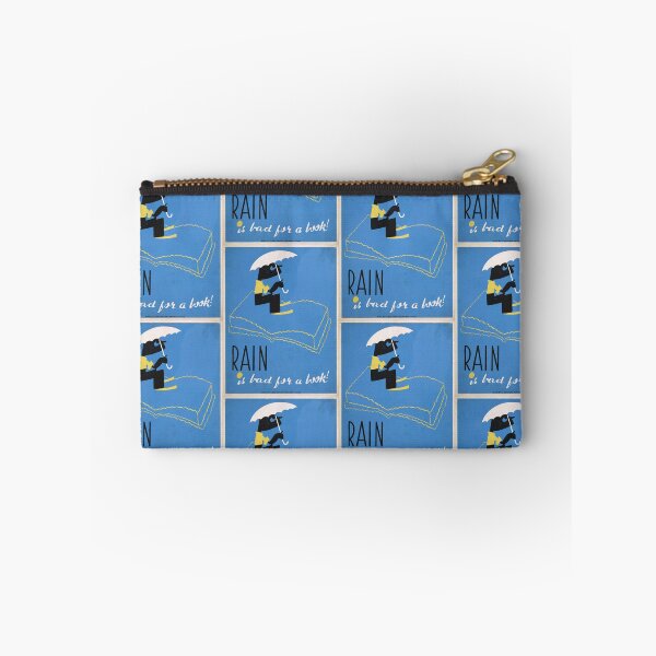 Item preview, Vintage WPA Poster | Rain is Bad for a Book | Minimalist Art | 1930s Chicago Illustration | Library Care & Book Protection designed and sold by artofuniverse.