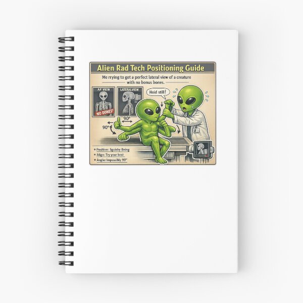 Item preview, Funny Alien Rad Tech Radiology Lateral X-Ray designed and sold by Timeless Junction.