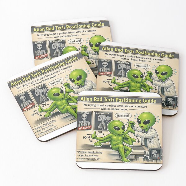 Item preview, Funny Alien Rad Tech Radiology Lateral X-Ray designed and sold by Timeless Junction.
