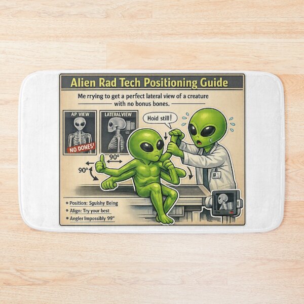 Item preview, Funny Alien Rad Tech Radiology Lateral X-Ray designed and sold by Timeless Junction.