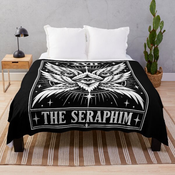 Item preview, The Seraphim with Wings and Eyes Art Print Halloween designed and sold by rafaeltto.