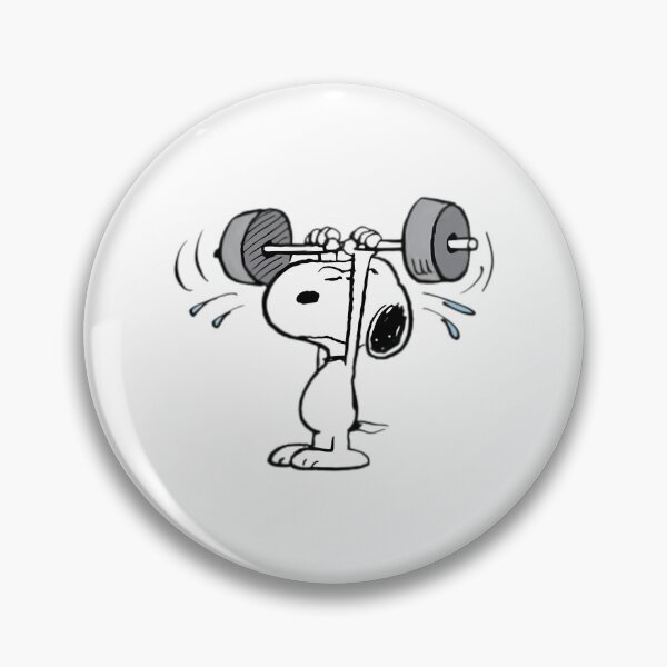 Item preview, Snoopy Lifting Weights designed and sold by PlasticandyShop.