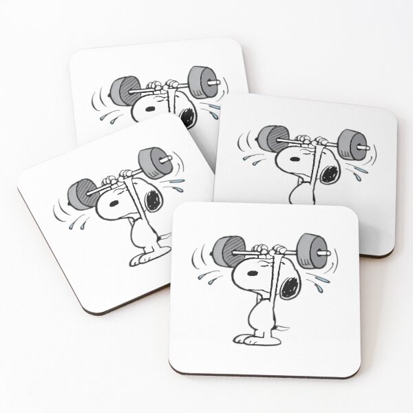 Item preview, Snoopy Lifting Weights designed and sold by PlasticandyShop.