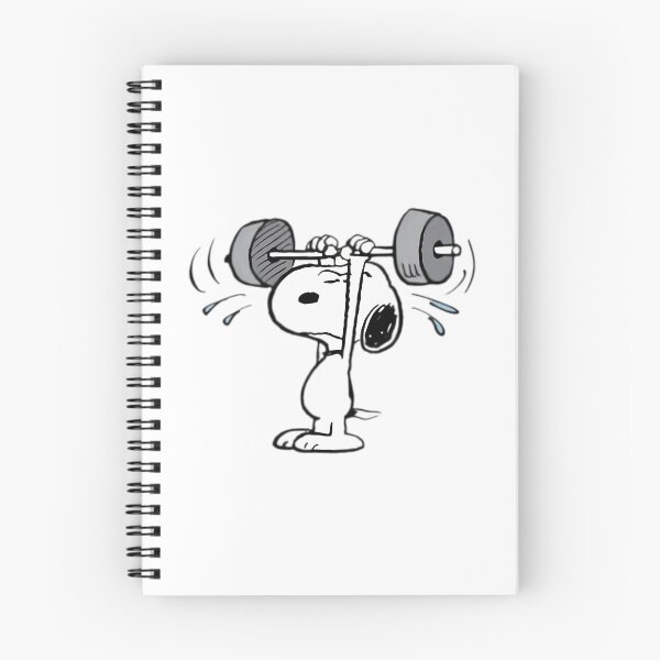Item preview, Snoopy Lifting Weights designed and sold by PlasticandyShop.