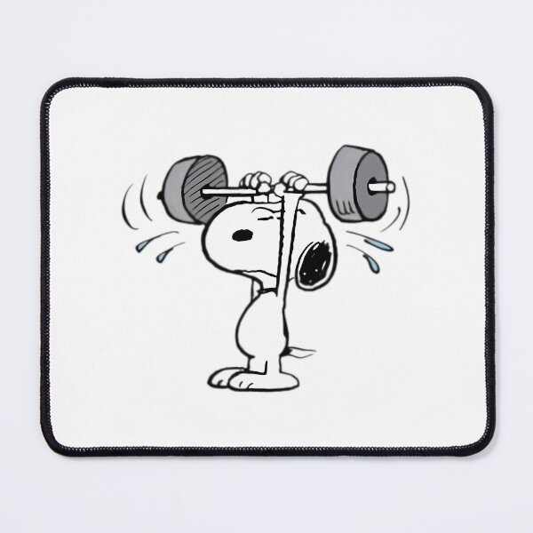 Item preview, Snoopy Lifting Weights designed and sold by PlasticandyShop.