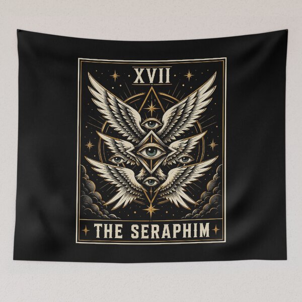 Item preview, Mystical Seraphim Design with Eyes and Wings Halloween designed and sold by rafaeltto.