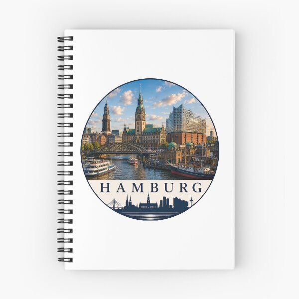 Item preview, Hamburg Germany Harbor Skyline Souvenir designed and sold by Beyond Destinations.