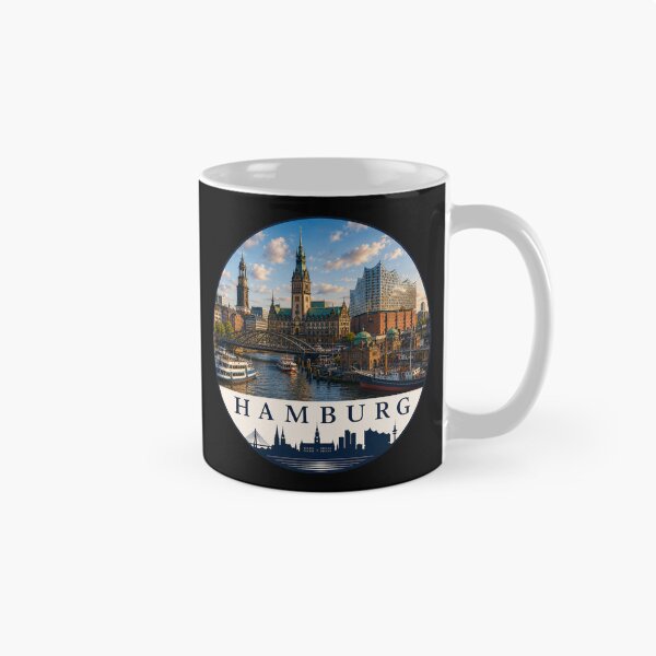 Item preview, Hamburg Germany Harbor Skyline Souvenir designed and sold by Beyond Destinations.