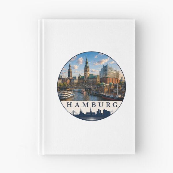 Item preview, Hamburg Germany Harbor Skyline Souvenir designed and sold by Beyond Destinations.