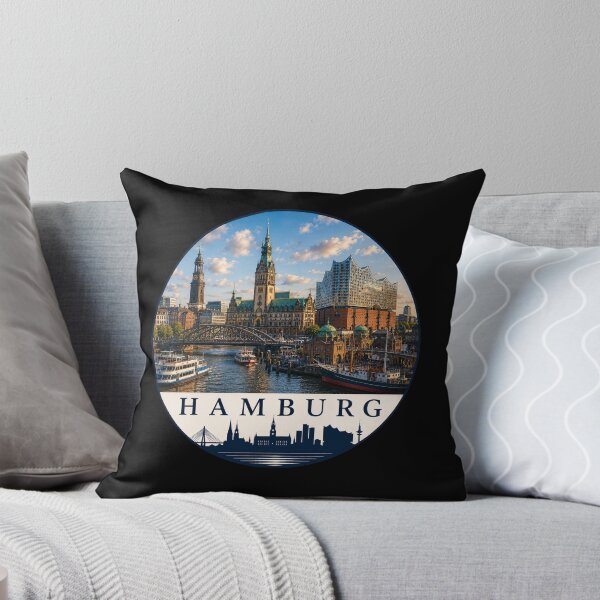 Item preview, Hamburg Germany Harbor Skyline Souvenir designed and sold by Beyond Destinations.
