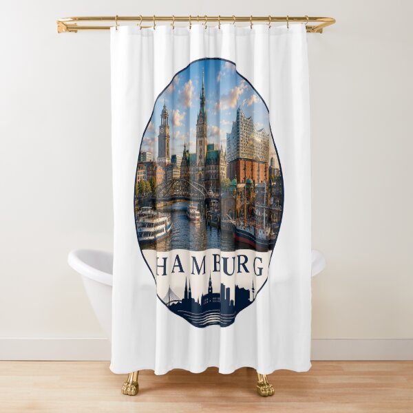 Item preview, Hamburg Germany Harbor Skyline Souvenir designed and sold by Beyond Destinations.