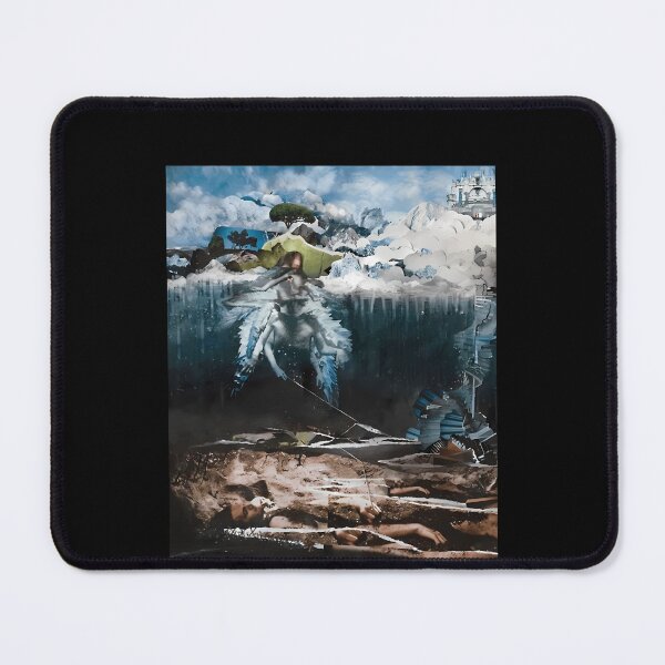 Item preview, The Empyrean John Frusciante Surreal Landscape Collage designed and sold by DorcasAbshire.