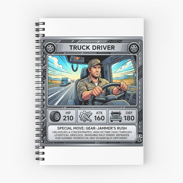 Item preview, Truck Driver Hero Trading Card designed and sold by DeerHouse.
