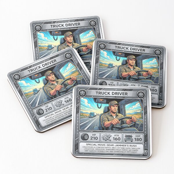 Item preview, Truck Driver Hero Trading Card designed and sold by DeerHouse.