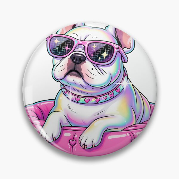 Item preview, Glam French Bulldog in Pink Pet Bed designed and sold by Anjntic436.