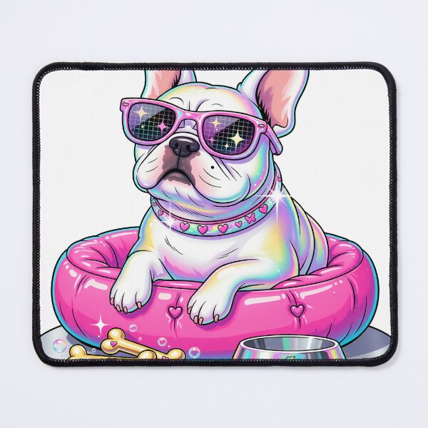 Item preview, Glam French Bulldog in Pink Pet Bed designed and sold by Anjntic436.