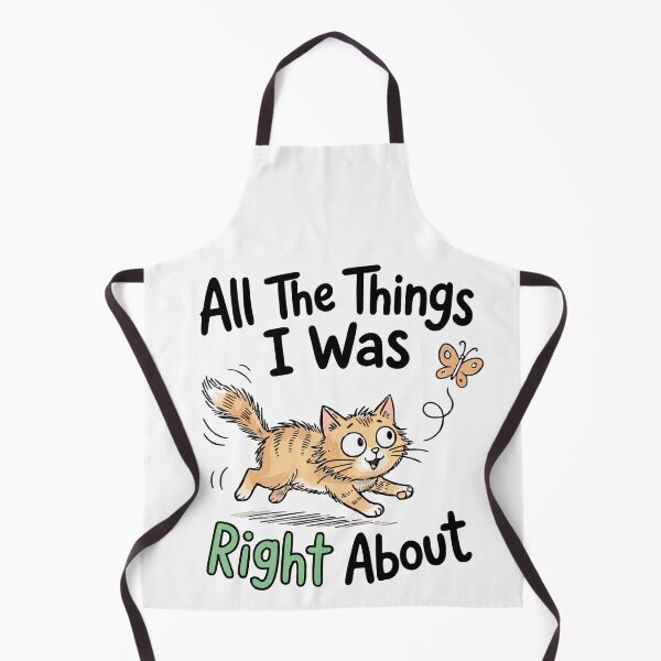 Item preview, All The Things I Was Right About Cute Cat Chasing Butterfly classic t-shirt designed and sold by pawsome purrfect.
