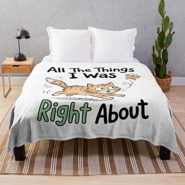 Item preview, All The Things I Was Right About Cute Cat Chasing Butterfly classic t-shirt designed and sold by pawsome purrfect.