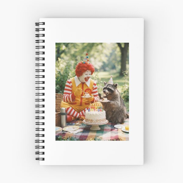 Item preview, Ronald mcdonald raccoon picnic llamas animal pet nature meme memes funny parody christmas birthday  designed and sold by CheeseBlueprint.