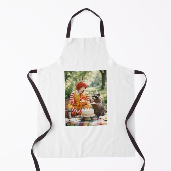 Item preview, Ronald mcdonald raccoon picnic llamas animal pet nature meme memes funny parody christmas birthday designed and sold by CheeseBlueprint.