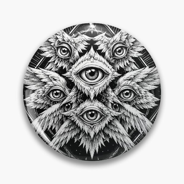 Item preview, Intricate Seraphim Design with Eyes and Wings Halloween designed and sold by rafaeltto.