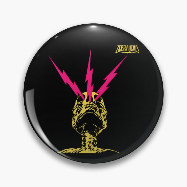Item preview, Zebrahead Skull With Pink Lightning Bolts designed and sold by DorcasAbshire.