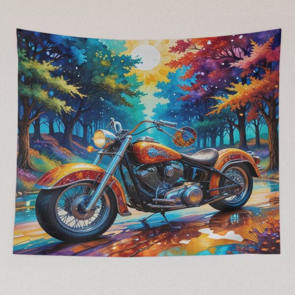 Item preview, Painterly Fantasy Motorcycle Glow designed and sold by FotoworldEdel.
