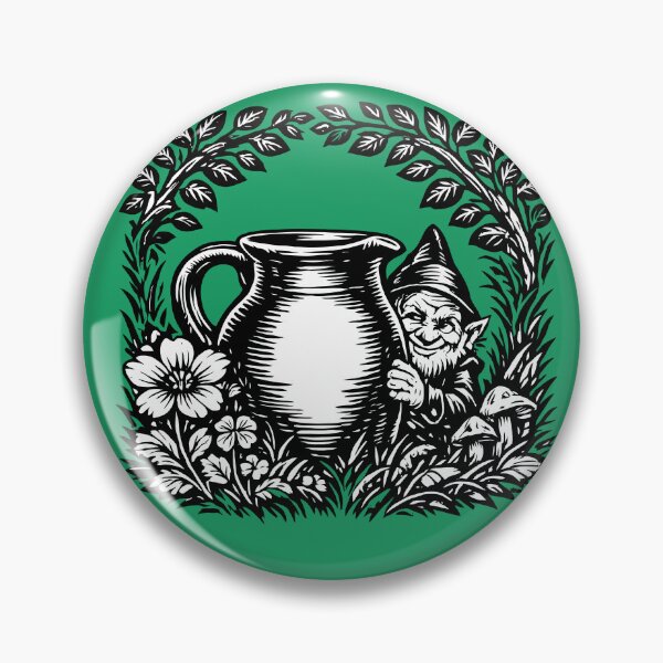 Item preview, Mischievous Leprechaun Behind the Jug designed and sold by taiche.