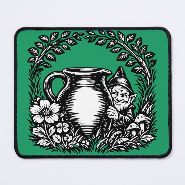 Item preview, Mischievous Leprechaun Behind the Jug designed and sold by taiche.