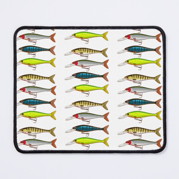 Item preview, Vintage Crankbait Fishing Lures Set - 4 Colors Sticker Pack designed and sold by ThirdShiftLab.