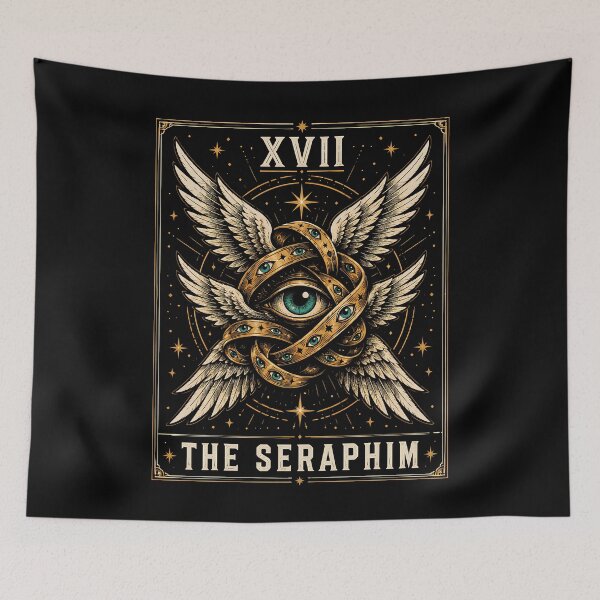 Item preview, Mystical Seraphim Eye Design with Wings Halloween designed and sold by rafaeltto.