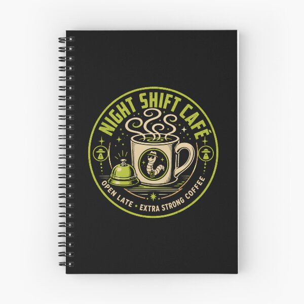 Item preview, Night Shift Worm Café Neon Coaster designed and sold by agearb.