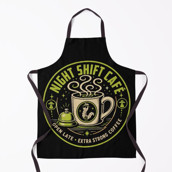 Item preview, Night Shift Worm Café Neon Coaster designed and sold by agearb.