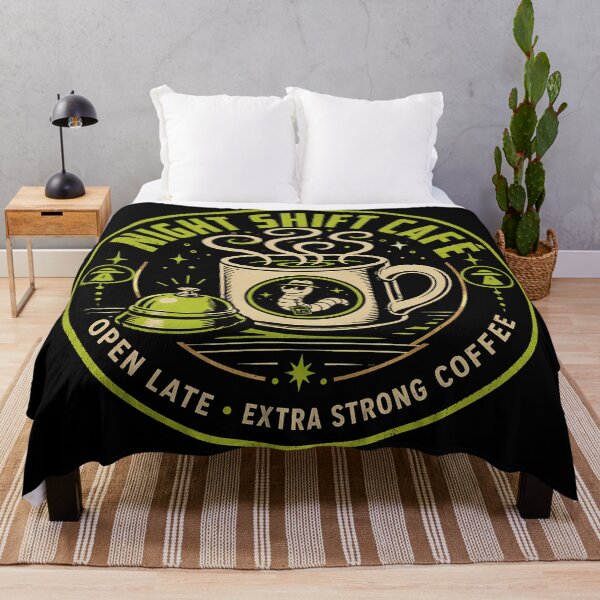 Item preview, Night Shift Worm Café Neon Coaster designed and sold by agearb.