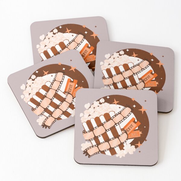 Item preview, Movie night retro bubble badge - sepia tones designed and sold by Home Cyn Home.