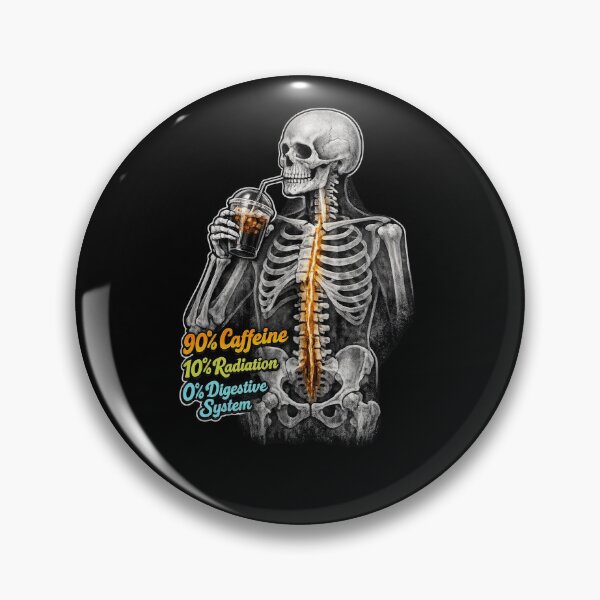 Item preview, Retro Iced Coffee Rad Tech Skeleton X-Ray designed and sold by Timeless Junction.