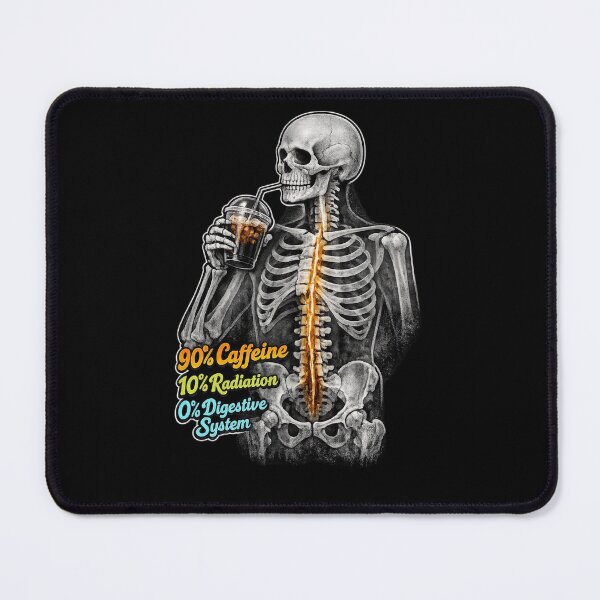 Item preview, Retro Iced Coffee Rad Tech Skeleton X-Ray designed and sold by Timeless Junction.