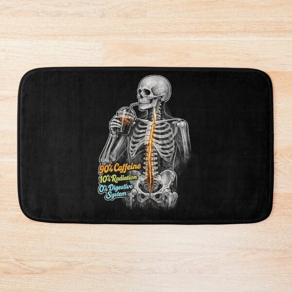 Item preview, Retro Iced Coffee Rad Tech Skeleton X-Ray designed and sold by Timeless Junction.