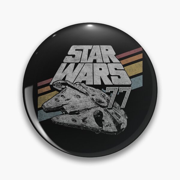Item preview, Millennium Falcon 77 Retro Diagonal Stripe Disney+ designed and sold by AndrewMiddleton.