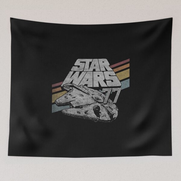 Item preview, Millennium Falcon 77 Retro Diagonal Stripe Disney+ designed and sold by AndrewMiddleton.