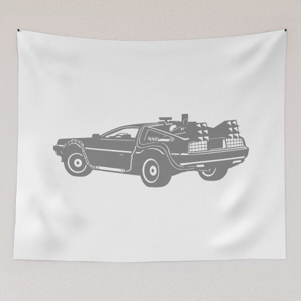 Item preview, Vintage Car Classic Delorean Art Gray designed and sold by PrintCarClub.