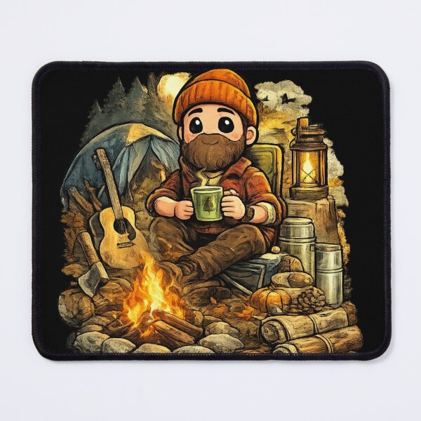 Item preview, Camping Dad – Cozy Campfire Adventure designed and sold by CreationbyVona.
